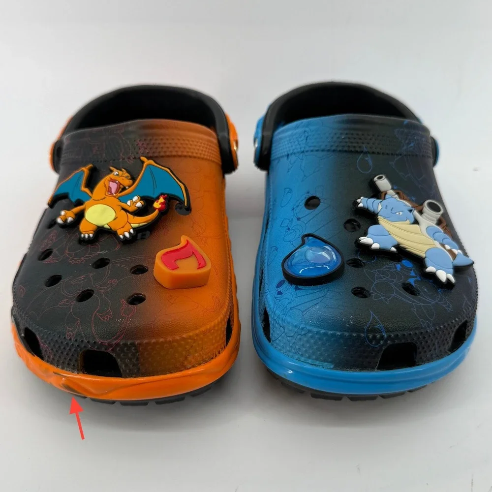 Crocs Pokemon Versus Classic Clog Charizard Blastoise Black Men 7/Women 9 Charm